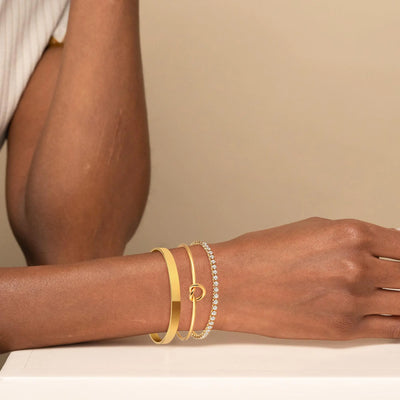 Golden Trinity Bracelet Set