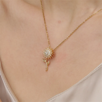 SolarFlora Spinner Necklace