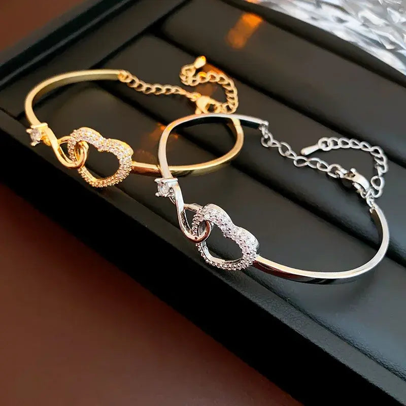 Forever Connected Hearts Bracelet