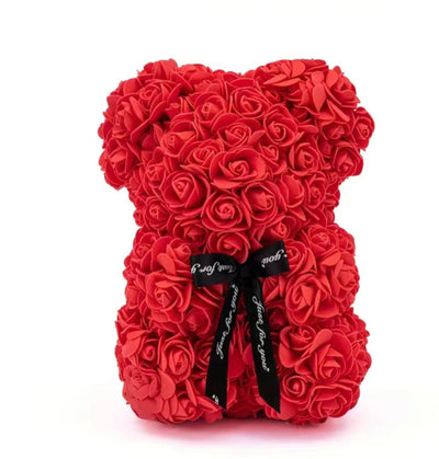 Forever Rose Teddy Bear w/ Gift Box