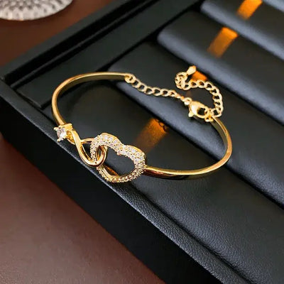 Forever Connected Hearts Bracelet